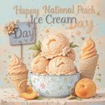 День персикового мороженого (Peach Ice Cream Day) в США
